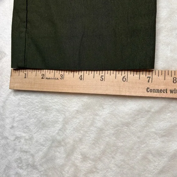 Chicos Women's .5‎ R ( 6 R) Dark Green Brigitte Pants Slim Ankle Pants Pull On - Picture 8 of 10